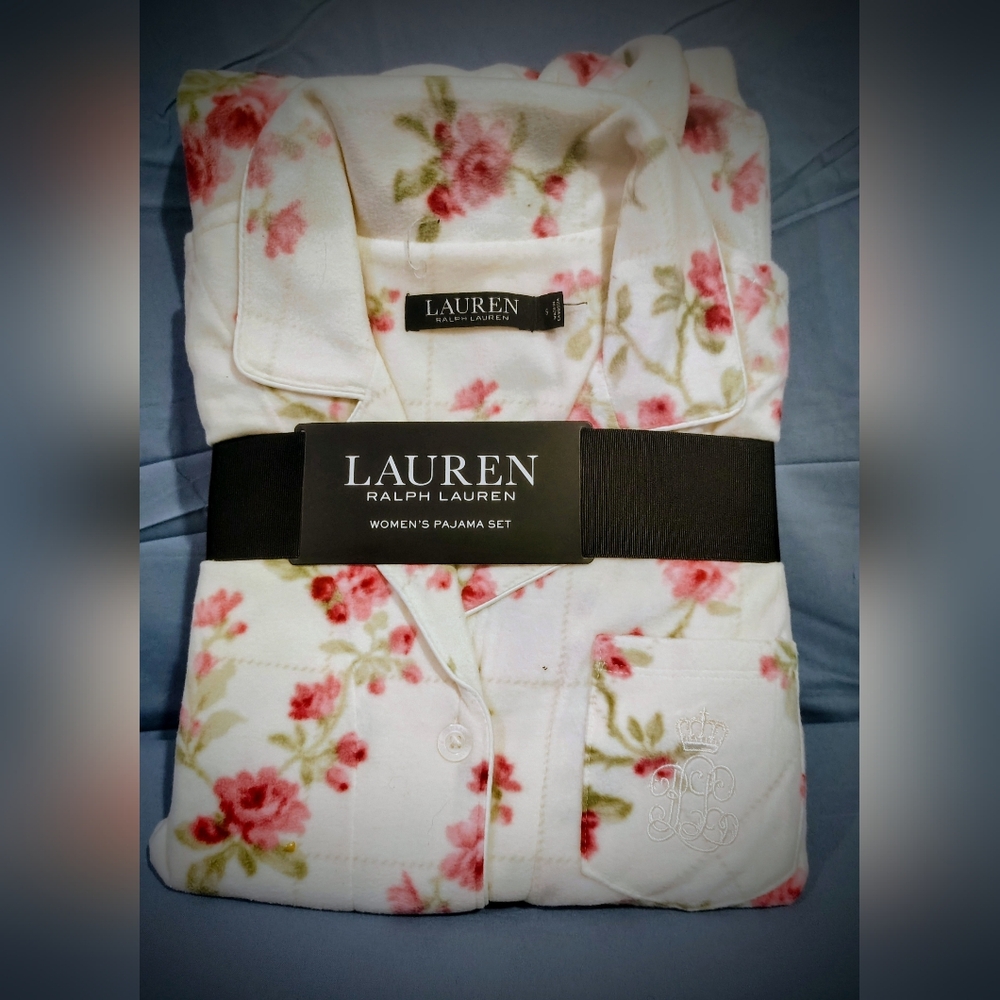 Lauren Ralph Lauren Pink Floral Pajama Set